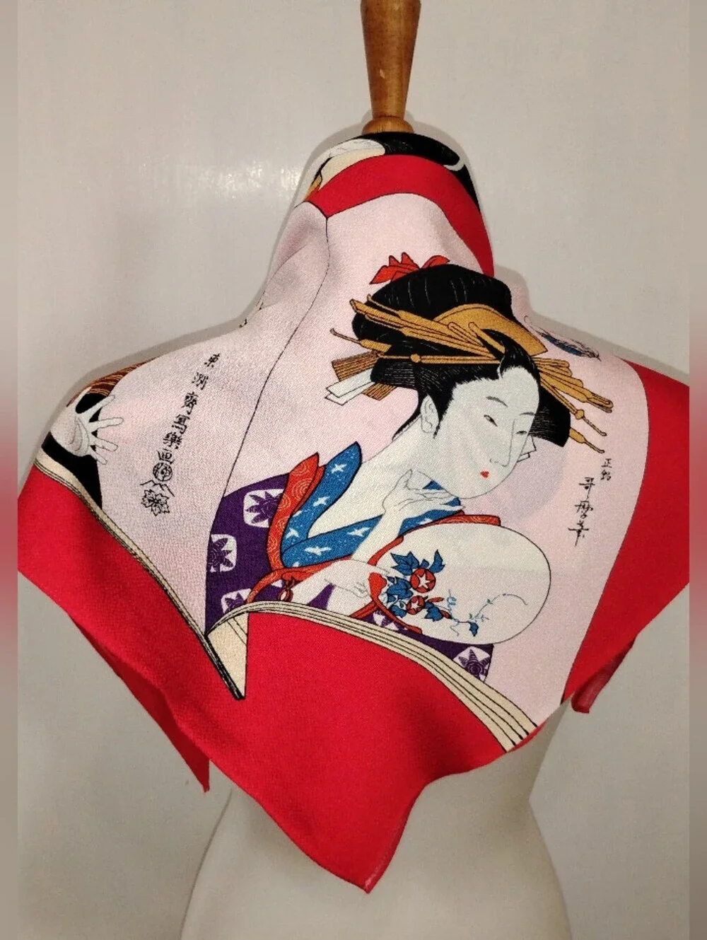 TEXTURED SILK JAPANESE SCARF